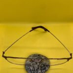 Ray-Ban Square Double Bridge Black Metal Frame Glasses with Thin Sticks for Men - Image 3