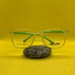Kids’ Square Green Eyeglass Frame – Lightweight & Durable Glasses for Children