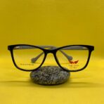 Kids’ Black & Grey Cat Eye Eyeglass Frame – Lightweight & Stylish Glasses for Children