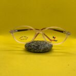 Kids’ Transparent Brown Eyeglass Frame – Lightweight Eye-Shaped Glasses for Children