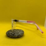 Kids’ Transparent Square White Eyeglass Frame with 360° Spring Hinges – Durable & Flexible - Image 2