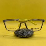 Kids’ Grey and Yellow Eyeglass Frame – Lightweight & Stylish Glasses for Children