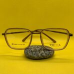 Luxury Metal Eyeglass Frame – Brown Gradient Color