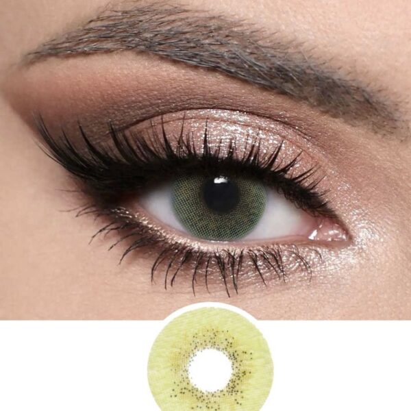 Optiano Silk Green Colored Contact Lenses | 6-Month Wear | 14.2mm–14.5mm