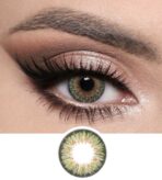 Optiano Green Vibrant Colored Lenses | 6-Month Wear | Made in Korea | 14.5mm High-Definition Emerald Contacts