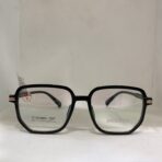 Oversized Hexagonal Statement Eyewear – Bold Black Geometric Frames