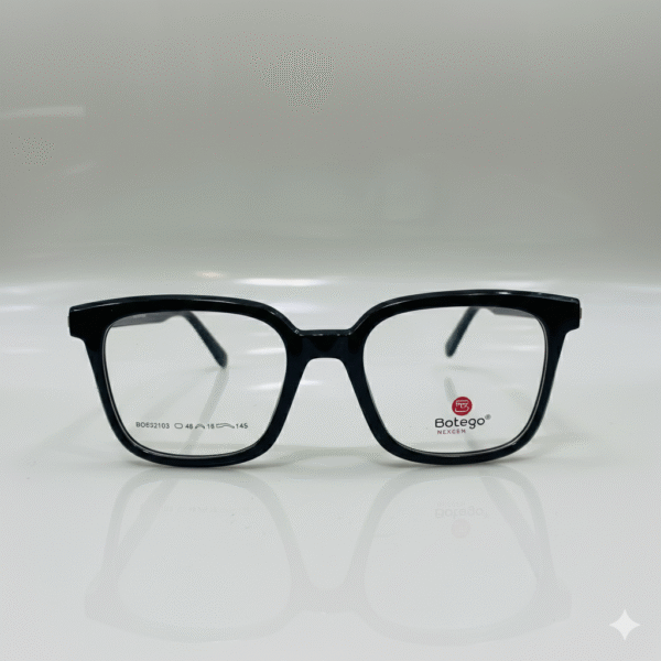 Ultra-Bold Black Square Eyewear – Thick Rimmed Broad Trendy Frames