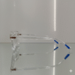 Crystal Clear Geometric Crown Panto Eyewear – Transparent Frames - Image 2